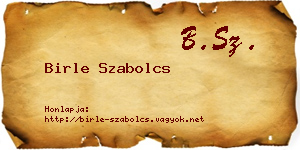 Birle Szabolcs névjegykártya